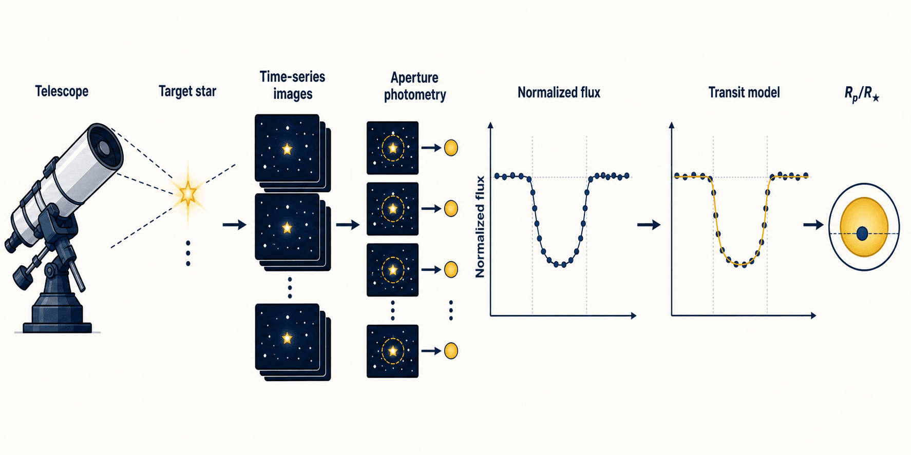 Exoplanet transit photometry pipeline from telescope observation through calibration and light-curve analysis